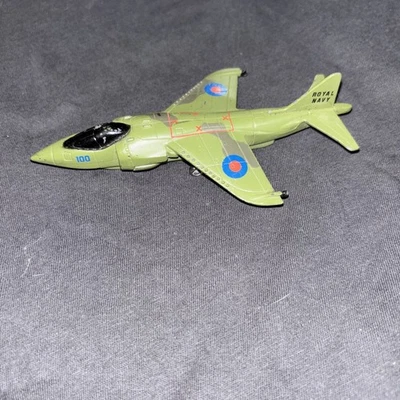 Avión de la Royal Navy Skybirds Racing Champions 1989 de colección juguete de metal verde Foto 1 de 4