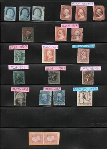 Briefmarken USA - Sammlung klassischer Briefmarken auf 4 Einsteckseiten (J76) - Bild 1 von 4