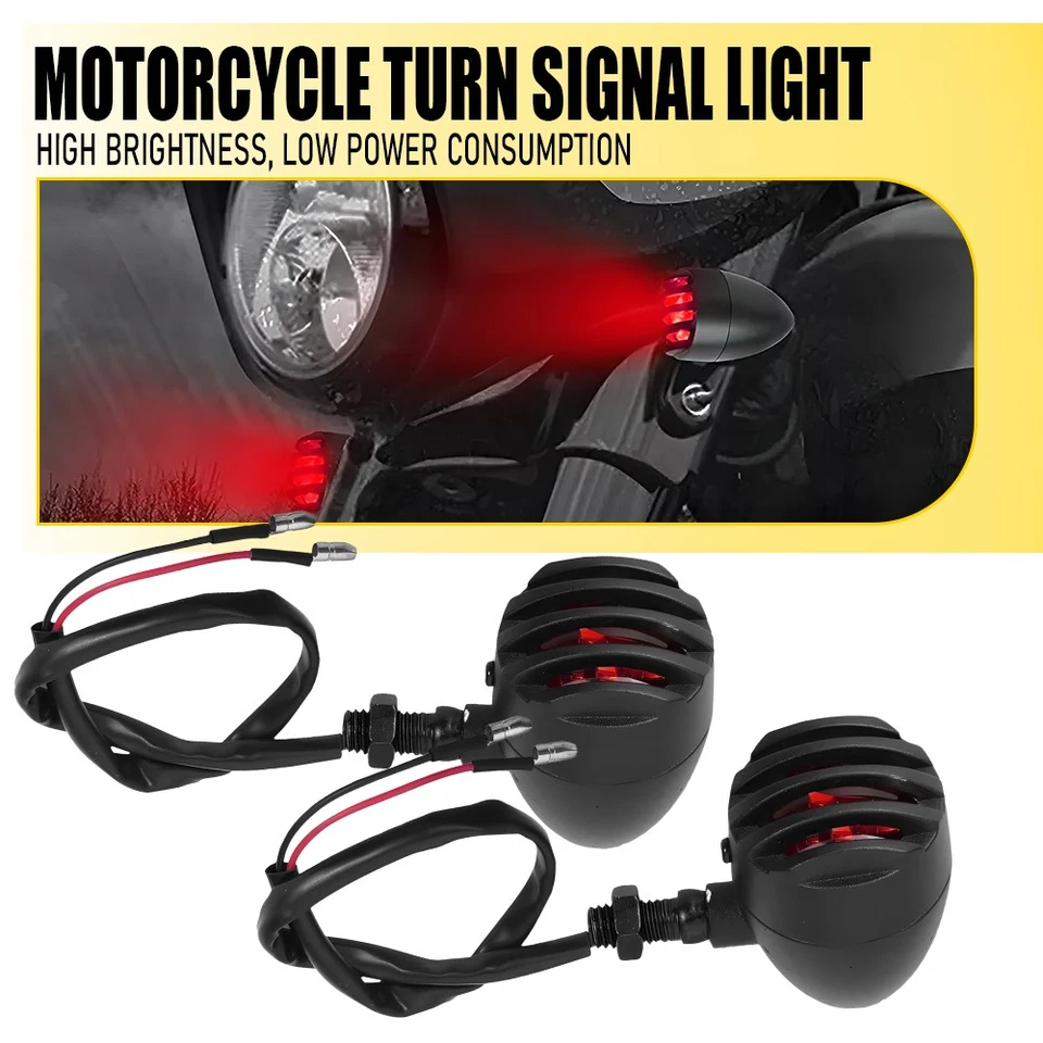 Señal de giro para motocicleta Honda VTX 1300 1800 VT750 VT1100 luz roja duradera Foto 1 de 4
