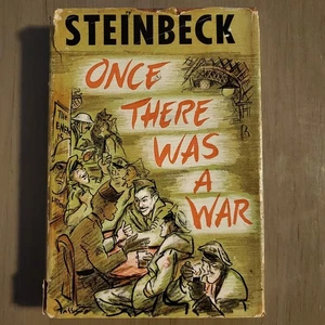 John Steinbeck Once There Was A War 1958 1st Edition w/ Dust Jacket | Viking - Bild 1 von 9