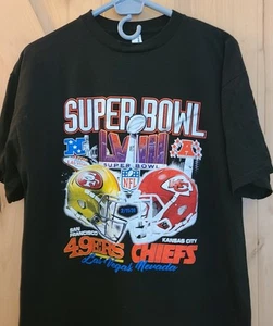 Super Bowl 2024 Chiefs vs 49ers Shirt XL, Official NFL Promo Tee,  Football Fan - Picture 1 of 7