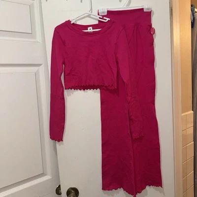 Juego de 2 piezas Yogalicious Girls’ Ribless Lily manga larga y acampanado talla L (12) nuevo con etiquetas Foto 1 de 4