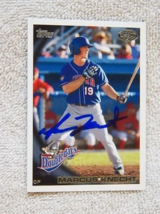 Toronto Blue Jays Marcus Knecht Signed 2010 Topps Pro Debut Card - Picture 1 of 1