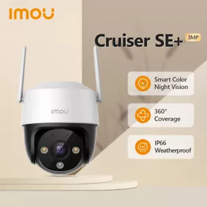 Telecamera di Sorveglianza Wi-Fi IMOU 3MP 360° Visione Notturna Esterno Telecamera PTZ Ricondizionata - Foto 1 di 16