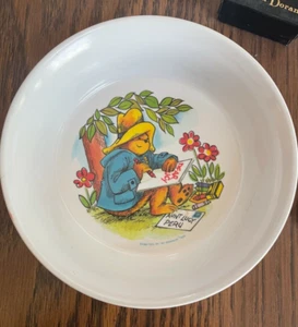 "PADDINGTON BEAR" CEREAL BOWL #3242 Vintage SILITE INC Eden Toys 1981 MELAMINE - Picture 1 of 8