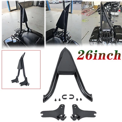 26" Sissybar Backrest For Harley Touring Road King Electra Ultra Glide 1997-2008 Foto 1 de 4