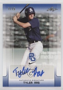 2017 Leaf Perfect Game National Showcase Blue /15 Tyler Ras #BA-TR1 Auto