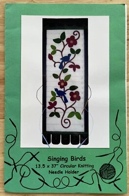 Singing Birds Circular Knitting Needle Holder Pattern By Dandelion Seed Design - Image 1 of 4