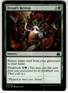 Dryad's Revival (183) Innistrad: Midnight Hunt MID MTG Magic NM - Picture 1 of 2
