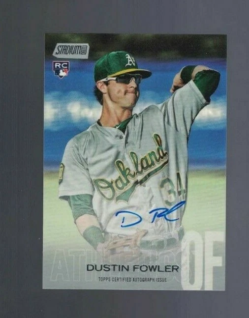 2018 Stadium Club Auto #SCA-DF Dustin Fowler Oakland Athletics - Image 1 of 1
