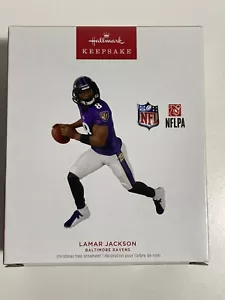 Lamar Jackson Baltimore Ravens - Ornamento ricordo Hallmark (2023, nuovo) - Foto 1 di 11