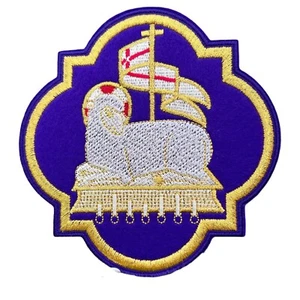Lamm Gottes Aufnäher (4,7") Bügelbild Abzeichen Katholisches Gewand Christlic... - Bild 1 von 4