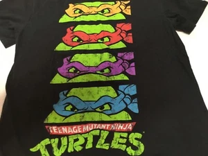 Teenage MUTANT NINJA Turtles Shirt Boys Large TMNT movie Comic Book Black - Picture 1 of 6