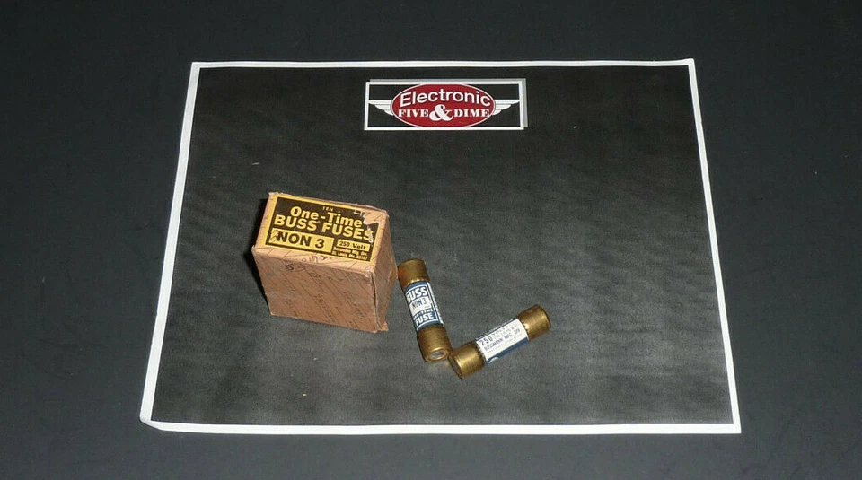 FUSIBLE BUSSMANN NO 3 UNA SOLA VEZ 250V 1 lote 7 piezas Foto 1 de 1