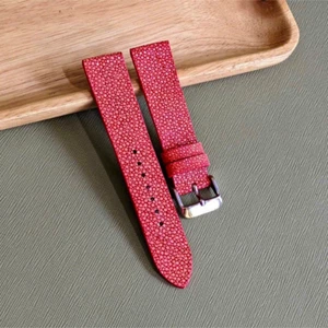 Quick Release Stingray Watch Strap, Flat Men Stingray Watch Band, 16mm - 24mm - Picture 1 of 15