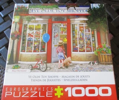 Eurographics 1,000 Piece P. Nomand Puzzle "Ye Olde Toy Shoppe" 19+1/4" x 26+5/8" - Image 1 of 4