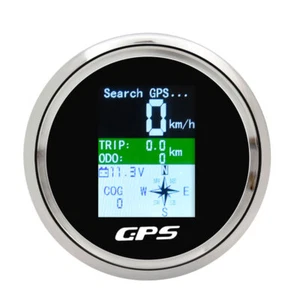 85mm TFT Screen Car Boat Digital GPS Speedometer Odometer Voltmeter Speed Gauge - Picture 1 of 12