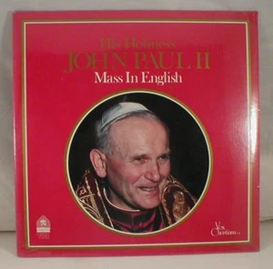 His Holiness Pope John Paul 2nd Sealed Record Album Vintage LP Mass In English - Imagen 1 de 4