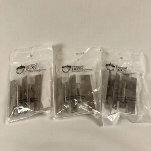 Eichel geschmiedetes Eisen 3" Scharnier Offset Schrank Menge 6 Nickel 2er Pack 2002 Hergestellt in den USA - Bild 1 von 4