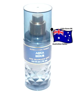 BATH & BODY WORKS * Aqua Hour * BODY MIST SPRAY 75ML TRAVEL SIZE - Picture 1 of 1