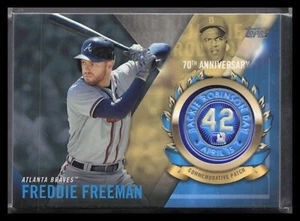 2017 Topps Jackie Robinson Logo Patch #JRPCFF Freddie Freeman - Picture 1 of 2