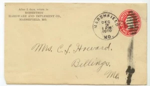 1910 Marshfield Missouri Robertson Hardware And Implement Co - Picture 1 of 1