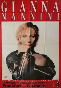 GIANNA NANNINI  1988  FRANKFURT - orig. Concert Poster - Plakat - 118x84 cm F/U - Picture 1 of 1