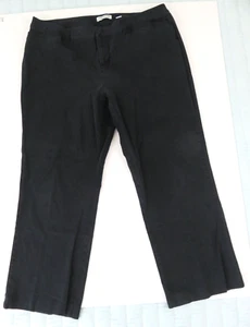 Coldwater Creek Women's Black Natural Fit Straight Leg Pants Size 20 - Picture 1 of 6