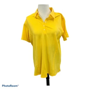 Womens Fairway & Greene Pureformance Golf Shirt, Bright yellow XL Extra large - Picture 1 of 6
