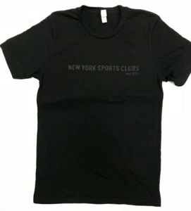 NEW YORK SPORTS CLUBS SHIRT NYSC BLACK ON BLACK SMALL NEW - Picture 1 of 2