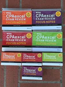 CPA EXCEL EXAM REVIEW FOCUS NOTES & BOOKS NEW with no shrinkwrap 4 CHILD CHARITY - Picture 1 of 3