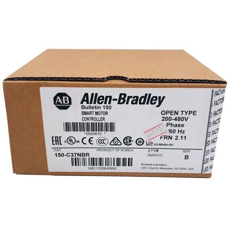 New Allen-Bradley 150-C37NBR SMC-3 37A Smart Motor Controller - Image 1 of 1
