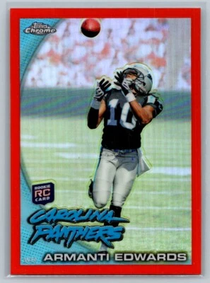 2010 Topps Chrome Orange Refractors Armanti Edwards Carolina Panthers #C136 - Image 1 of 2