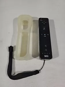 Mando a distancia Nintendo Wii Motion Plus negro OEM con funda probado funcionando RVL-036 - Imagen 1 de 11