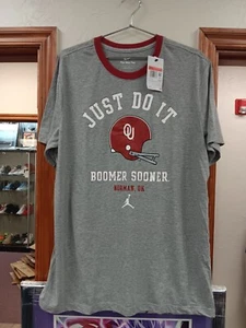 Nike Just Do It Boomer Sooner Oklahoma Shirt Size Large New W Tags 61 - Picture 1 of 6