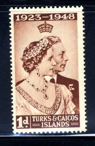 1948 TURKS & CAICOS ISLANDS STAMPSC#92 CD304 MVLH OG - Picture 1 of 3