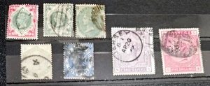 Vintage Queen Victoria Shilling Briefmarken - Bild 1 von 1