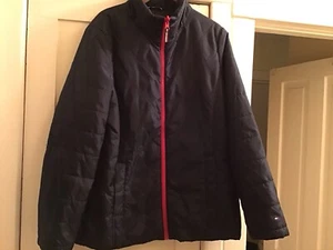 Tommy Hilfiger Navy Poly Packable Unlined Coat Jacket Size Large - Picture 1 of 6