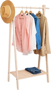 Handcrafted Maple Garment Rack - Sleek & Stylish Clothing Storage, Home Organiza - Picture 1 of 7