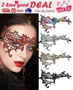 Sexy Women Color Lace Eye Face Mask Masquerade Party Ball Prom Halloween Costume - Picture 1 of 15