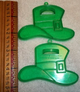 6 Vintage St. Patrick's Day Cookie Cutters, Amscan Made In Hong Kong Leprechaun - Picture 1 of 11