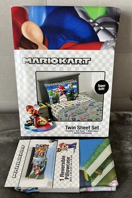 NUEVO Juego de 3 hojas dobles Super Mario Mariokart In the Winner Circle con estuche adicional Foto 1 de 4