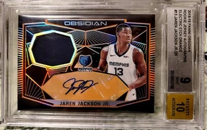 2018 Jaren Jackson Jr. Obsidian Electric Etch Orange RPA Auto RC /25 Rookie SSP - Picture 1 of 3