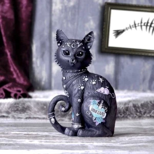 Nemesis Now NINE LIVES Cat Figurine Pagan Witch Gothic Witchcraft - Picture 1 of 8