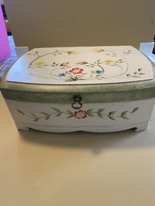 Vintage Wooden Hand Painted by Candy Rose Jewelry Box - Picture 1 of 9