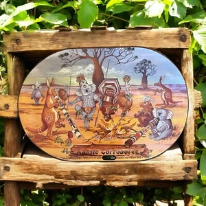 Vintage 'Aussie Corroboree' - Tennant Creek, N.T Souvenir Laminated Placemat - Picture 1 of 10