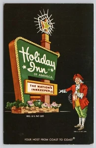 Holiday Inn Motel St. Augustine Florida Vintage Postkarte - Bild 1 von 2