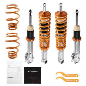Coilovers Absorber Spring Shock Struts for Volkswagen VW Polo MK3 6N 1999-2003 - Picture 1 of 12