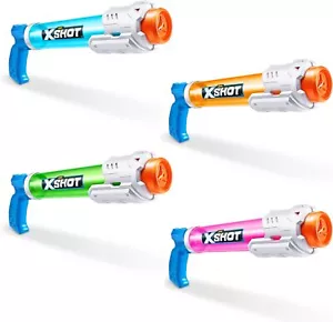4 Stück XSHOT Wasserstrahler / Wasserpistolen / Water Warefare Rohrpistolen UVP 20£ - Bild 1 von 7