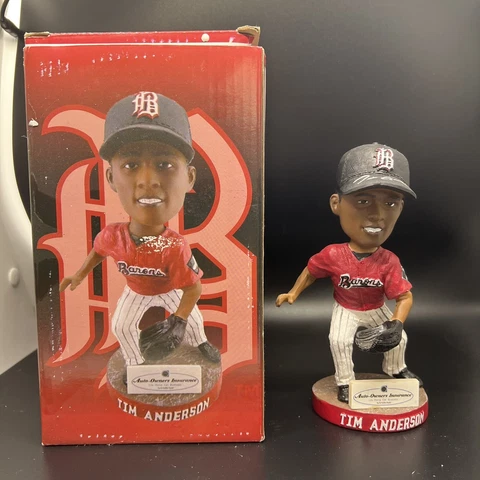 Birmingham Barons Tim Anderson Bobblehead Autographed Cover